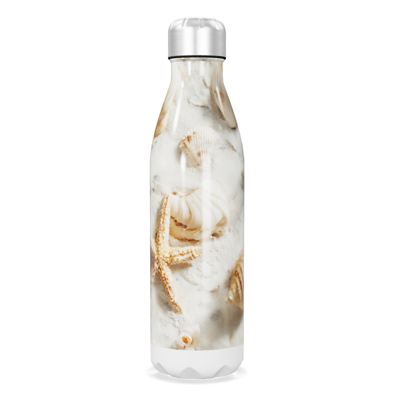 Garrafa Inox - Estampa Conchas Marinhas