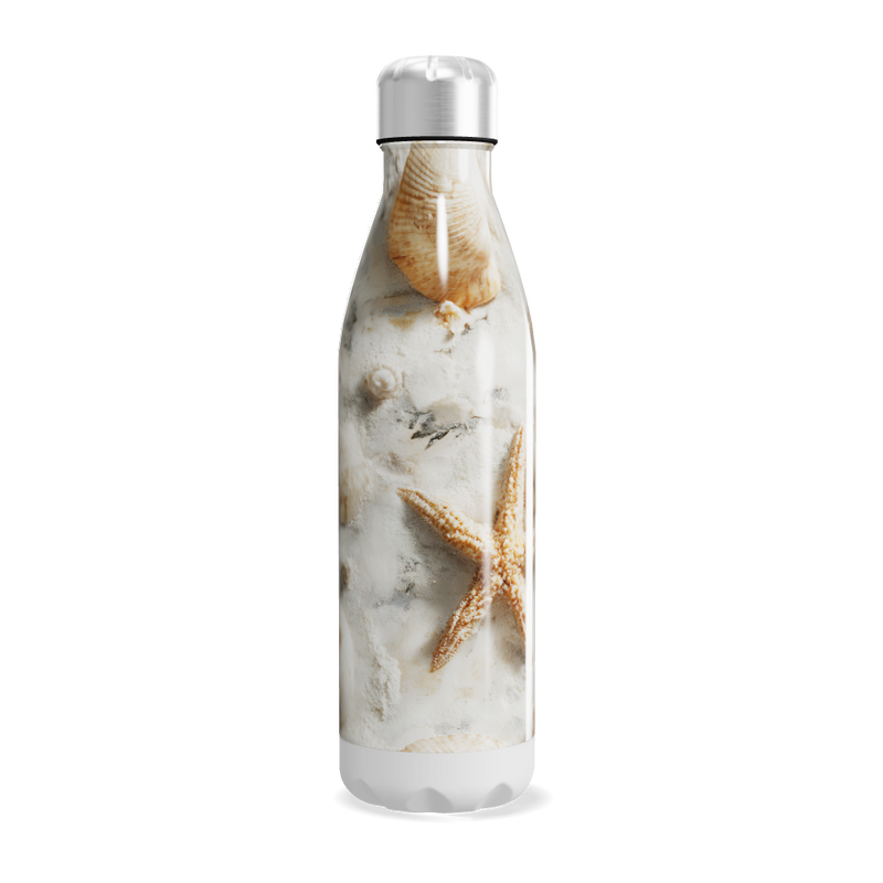 Garrafa Inox - Estampa Conchas Marinhas