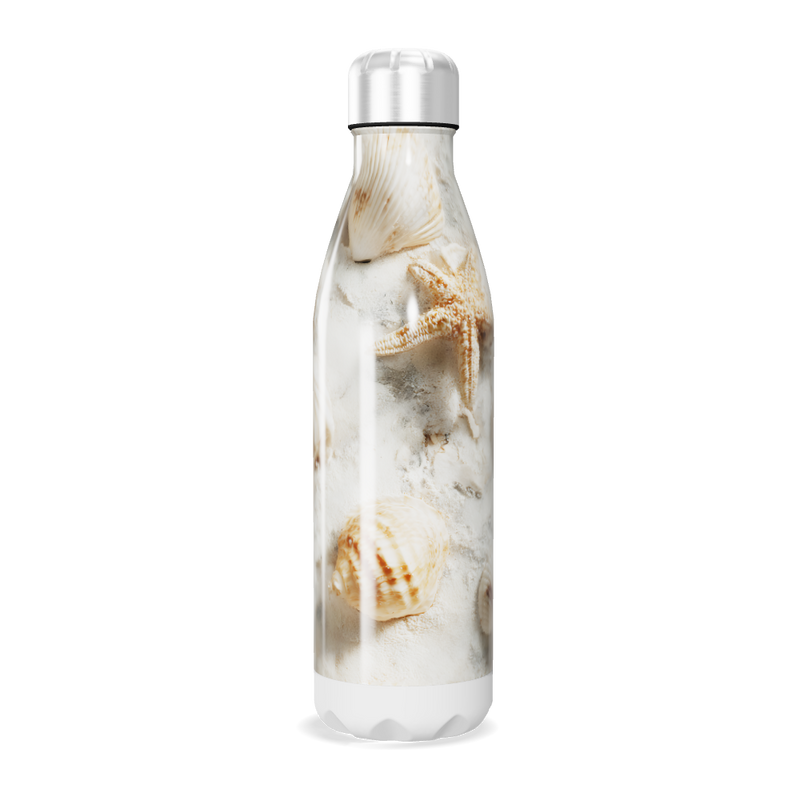 Garrafa Inox - Estampa Conchas Marinhas
