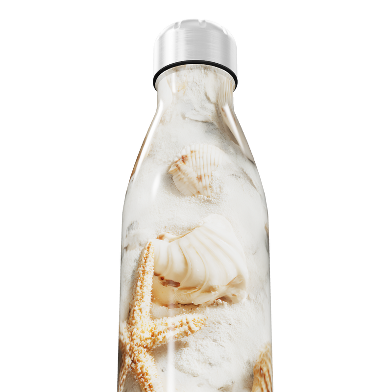 Garrafa Inox - Estampa Conchas Marinhas
