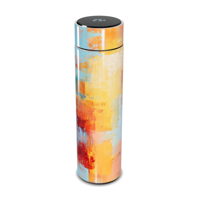 Garrafa Térmica Touch Estampa Abstrata Colorida