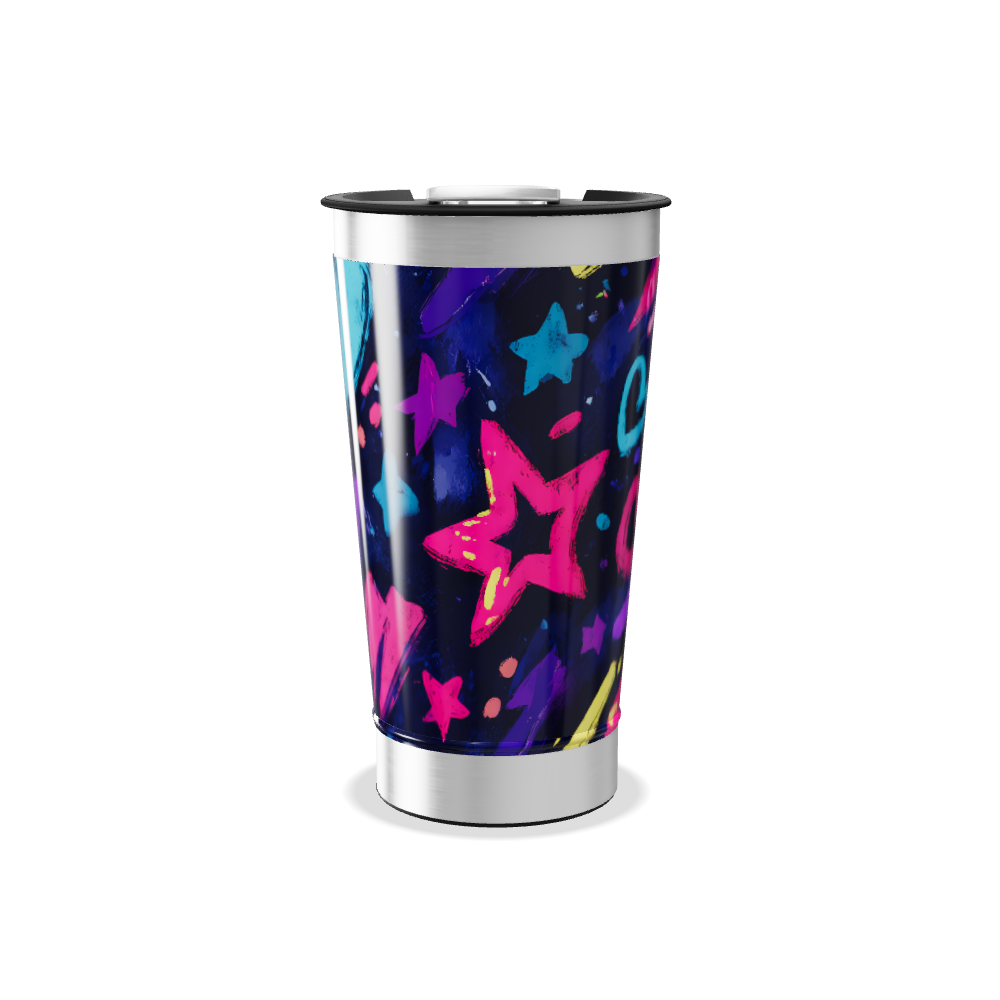 Copo Térmico - Design Colorido Aço Inox