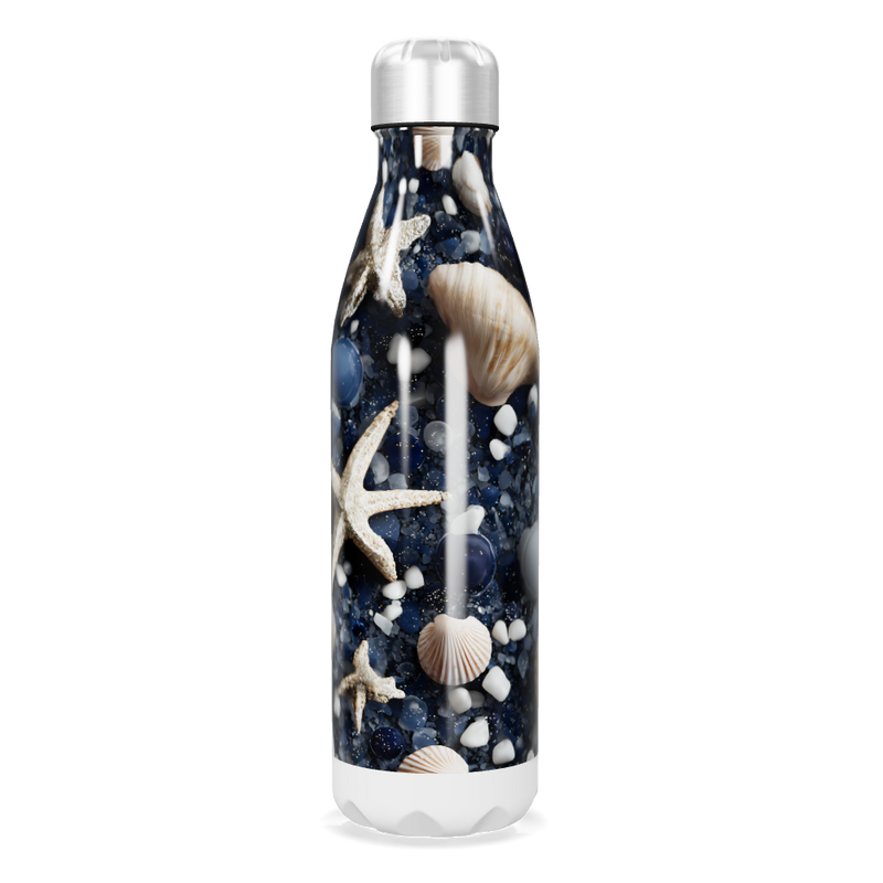 Garrafa Inox - Estampa Conchas Marinhas