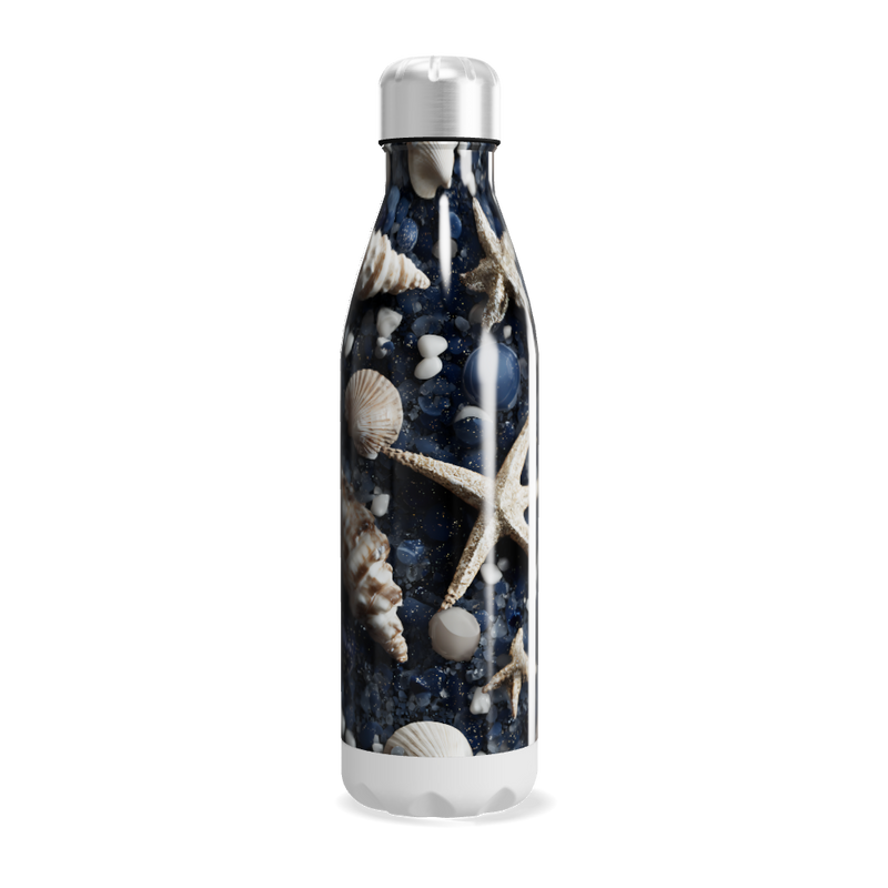 Garrafa Inox - Estampa Conchas Marinhas