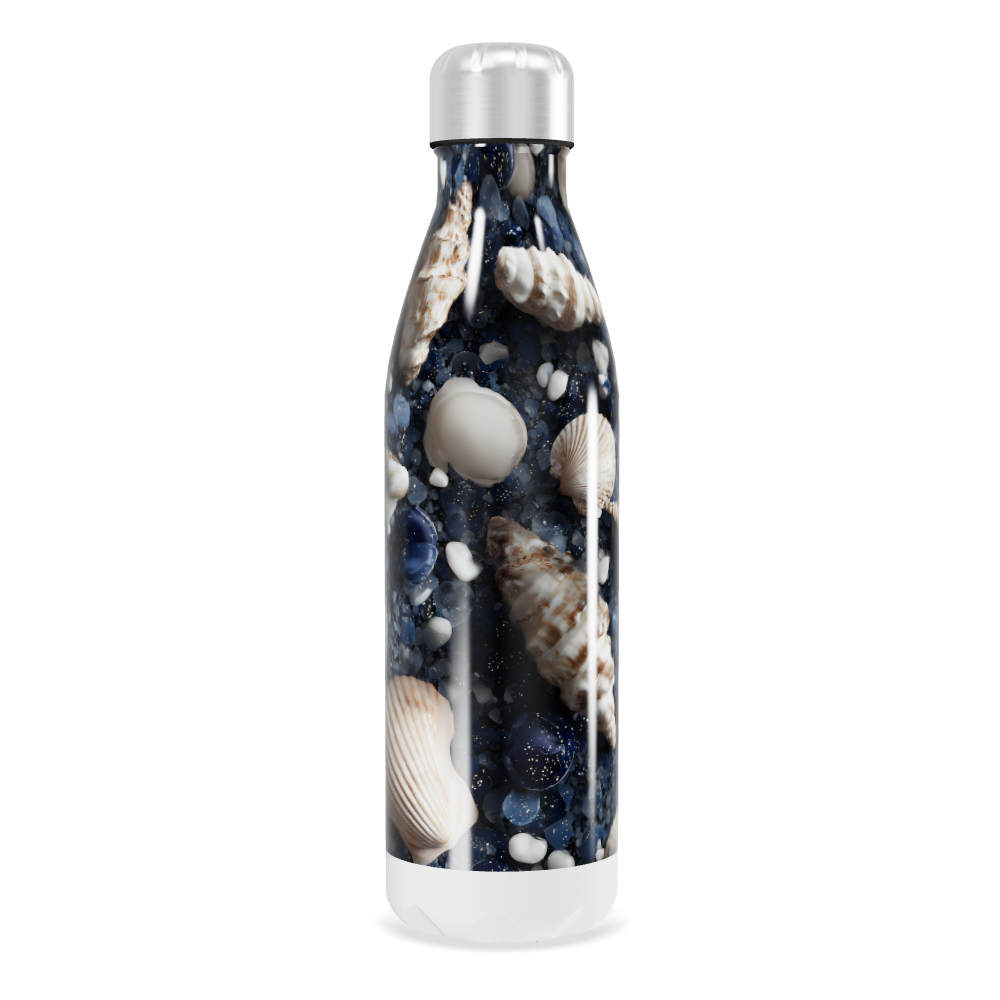 Garrafa Inox - Estampa Conchas Marinhas