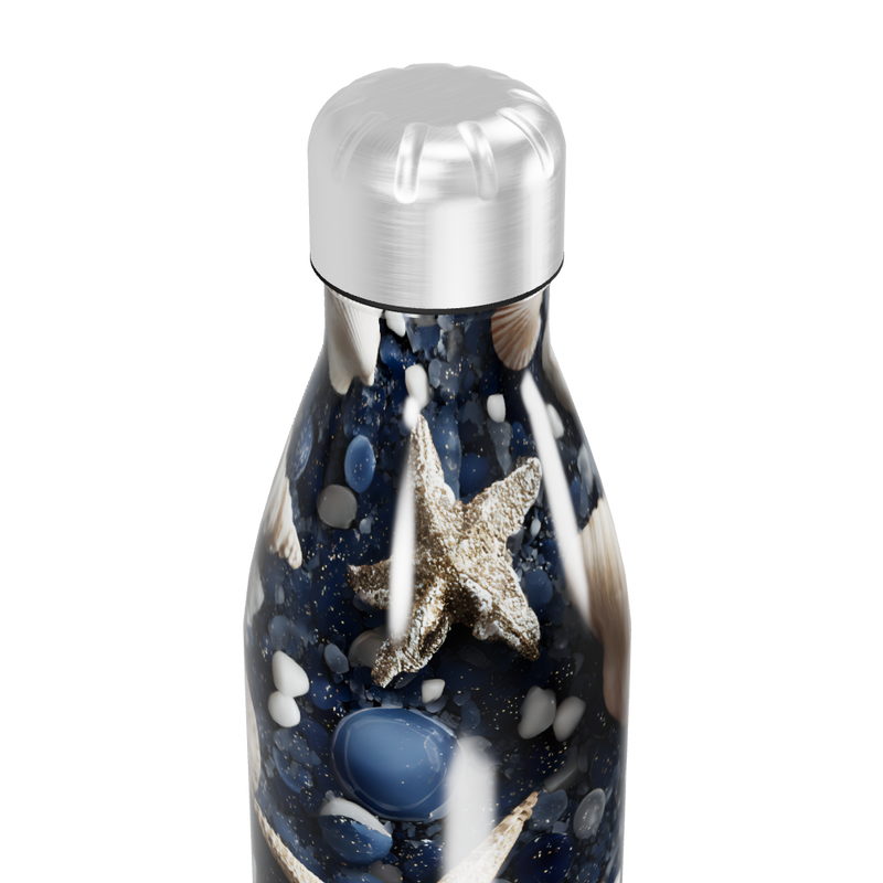 Garrafa Inox - Estampa Conchas Marinhas