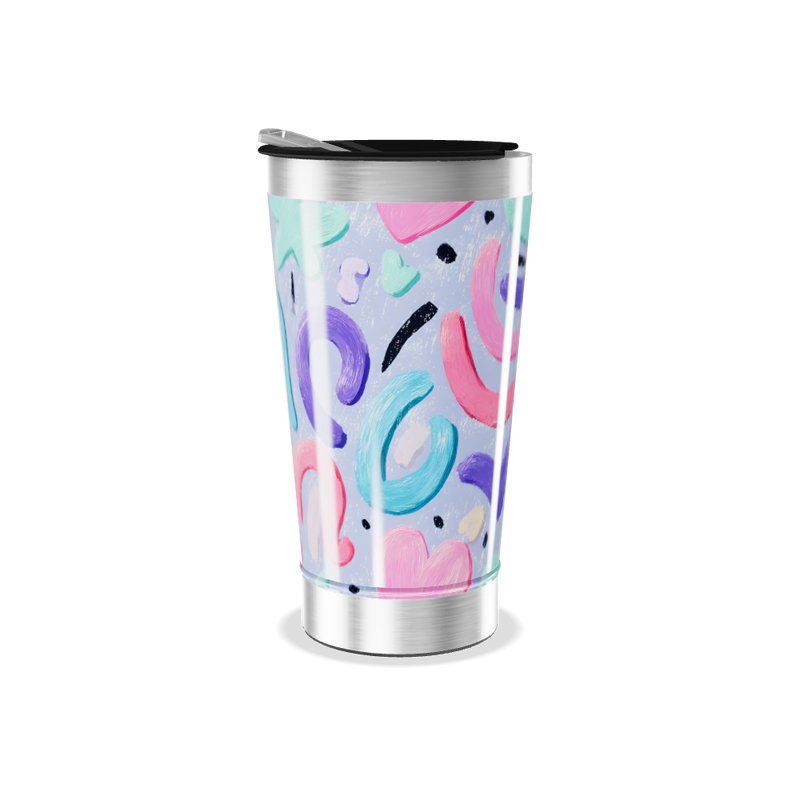 Copo Térmico - Colorido Abstrato