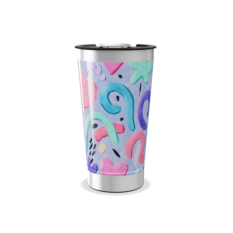 Copo Térmico - Colorido Abstrato