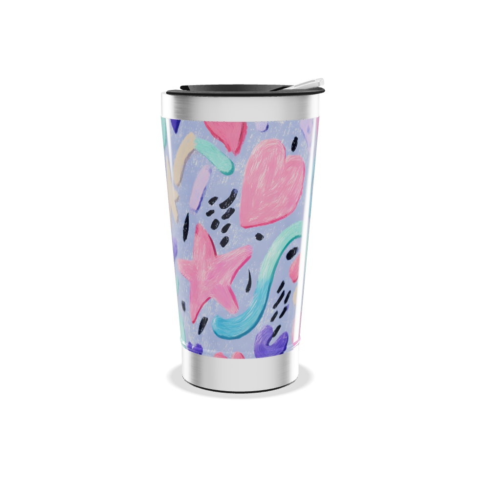 Copo Térmico - Colorido Abstrato