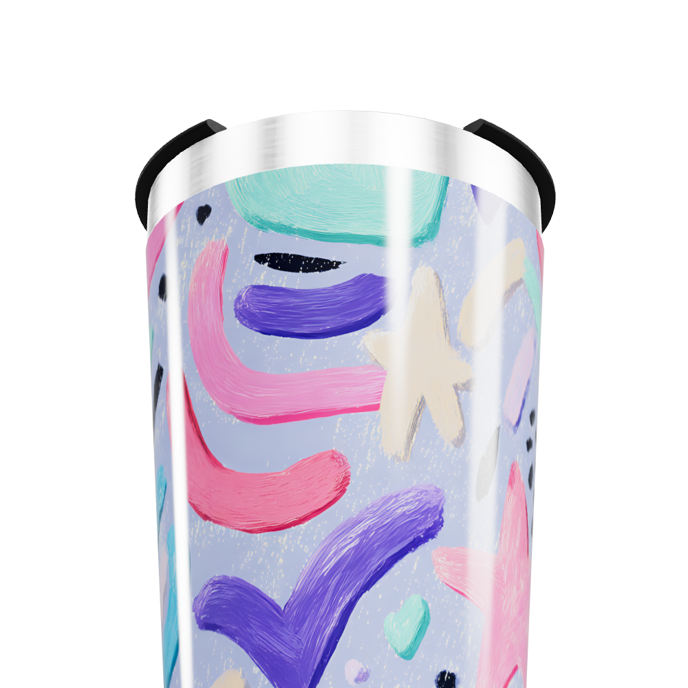 Copo Térmico - Colorido Abstrato