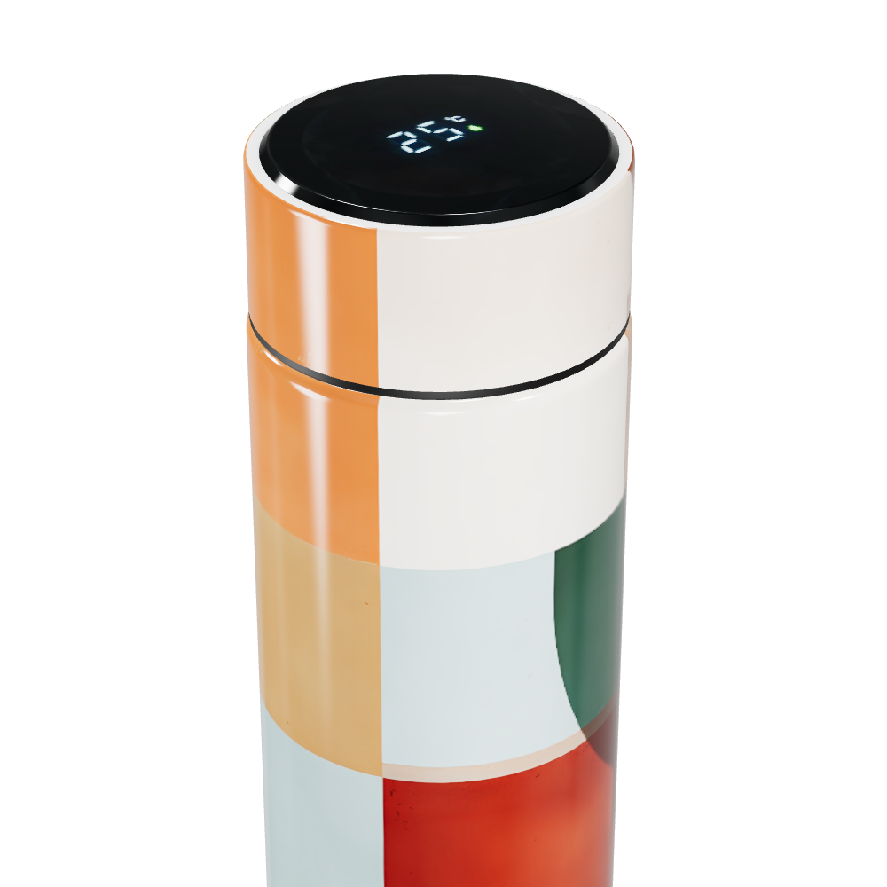 Garrafa Térmica Touch - Com Design Geométrico
