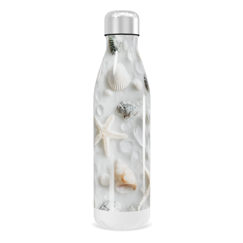 Garrafa Inox - Estampa Conchas Oceânicas