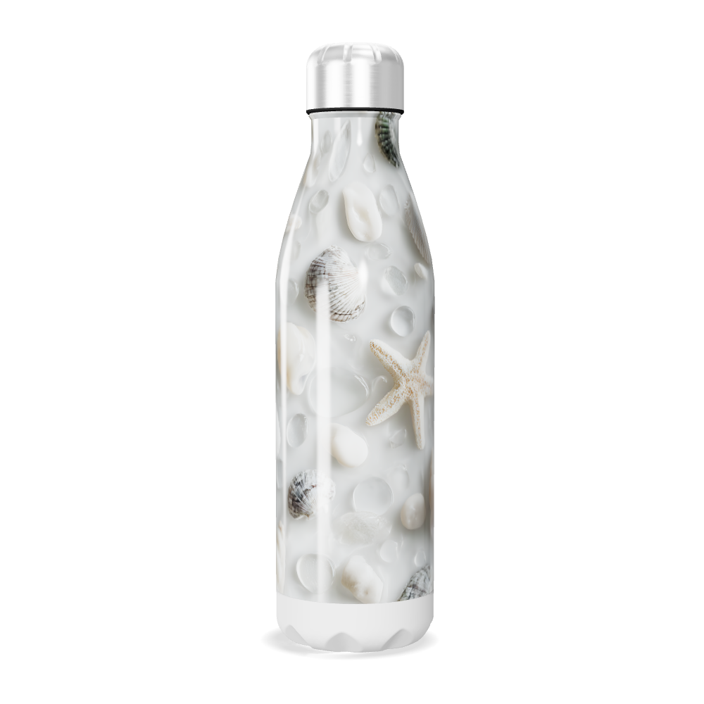 Garrafa Inox - Estampa Conchas Oceânicas