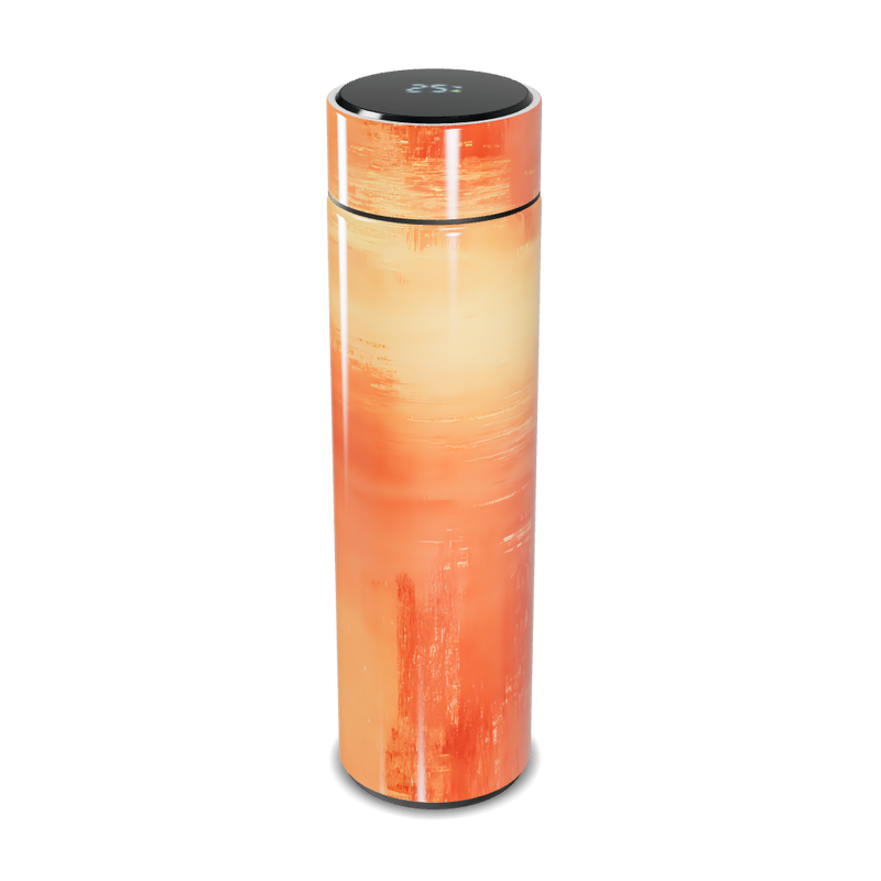 Garrafa Térmica Touch - Laranja Digital Display