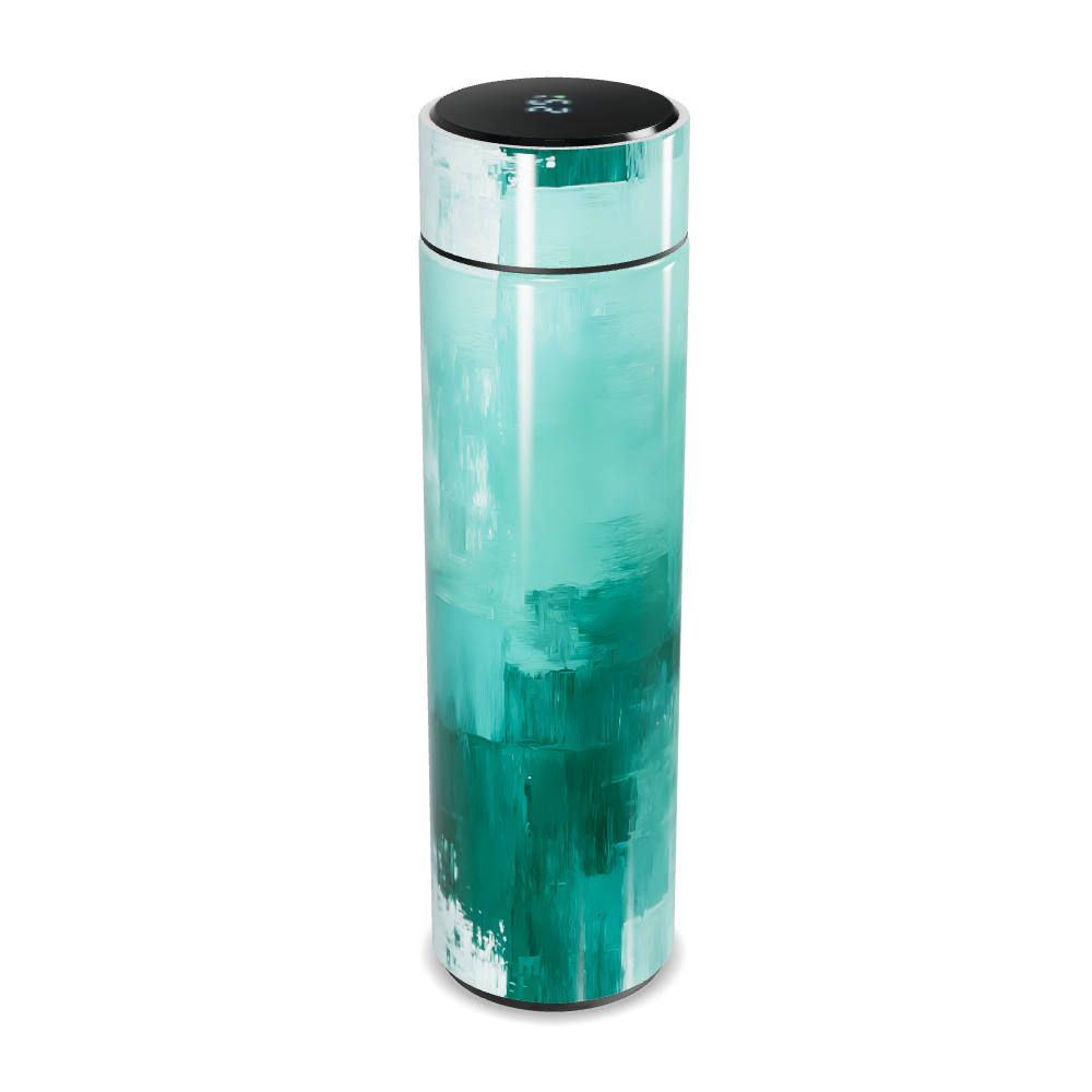 Garrafa Térmica Touch - Verde Pintura Digital