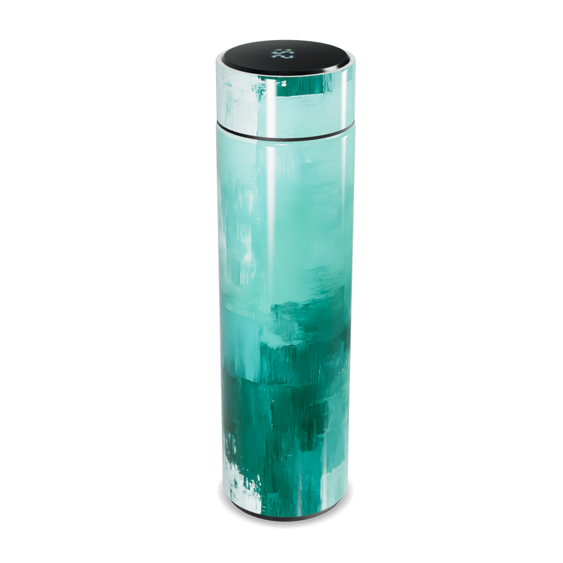 Garrafa Térmica Touch - Verde Pintura Digital