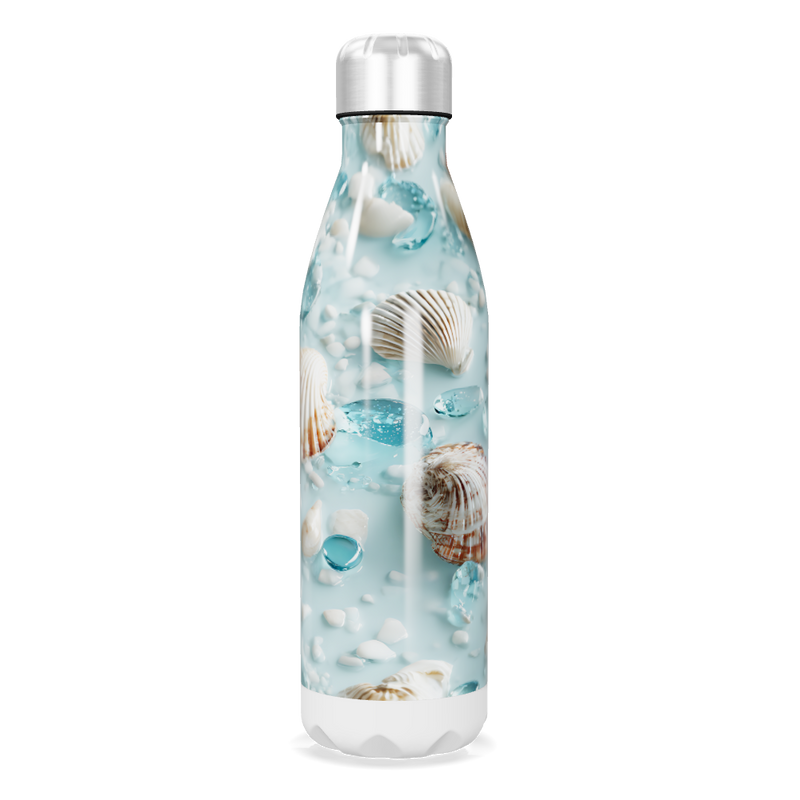 Garrafa Inox - Estampa Conchas Oceano