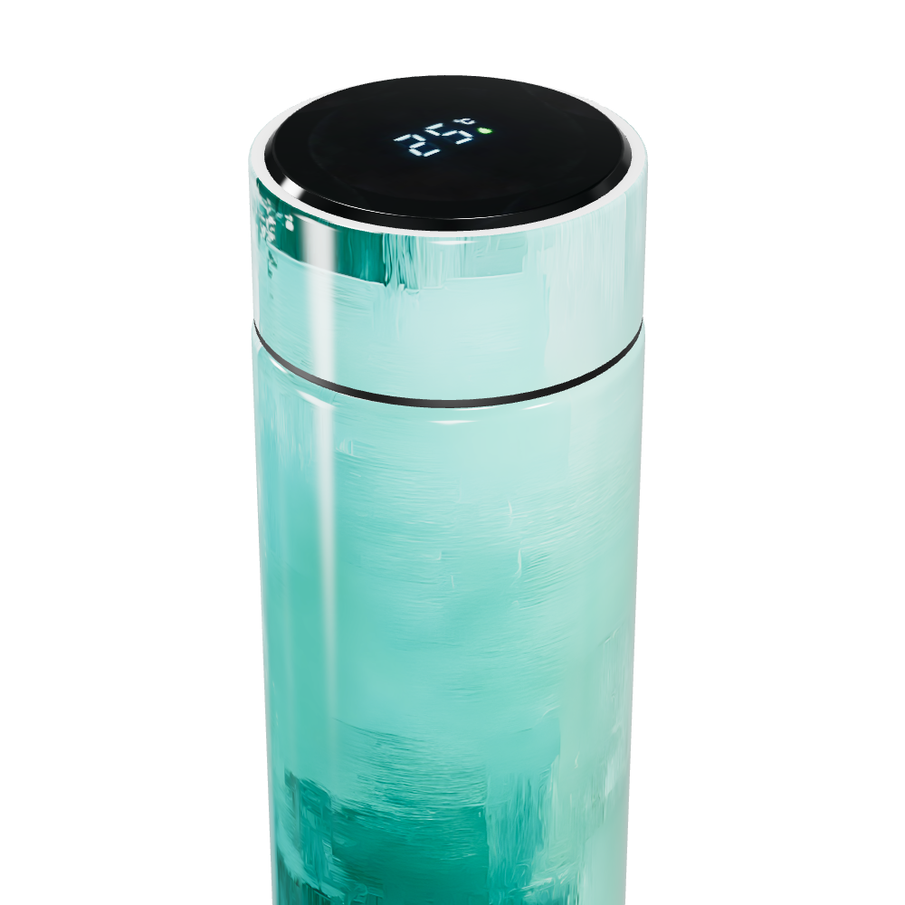 Garrafa Térmica Touch - Verde Pintura Digital