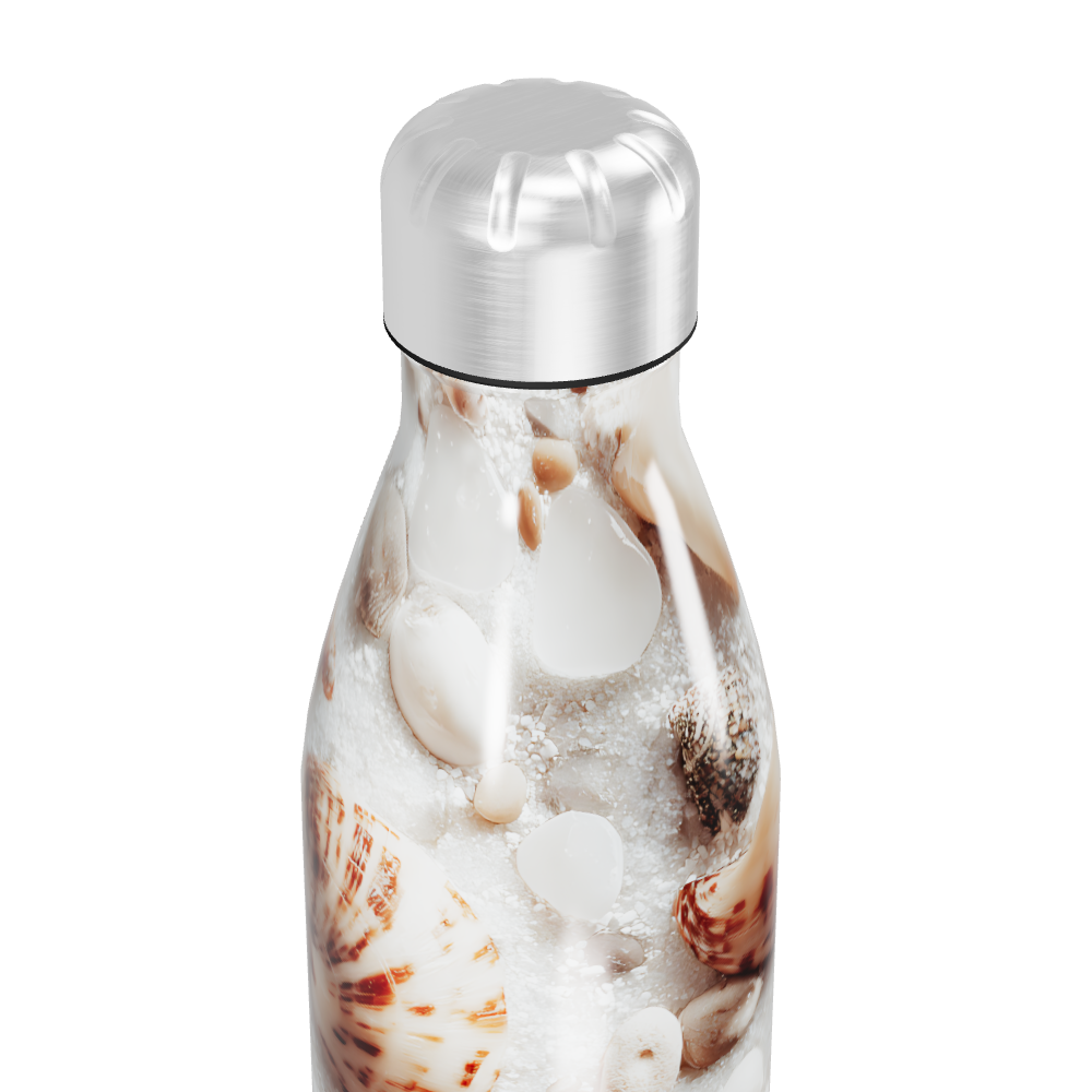 Garrafa Inox - Estampa Conchas e Estrelas