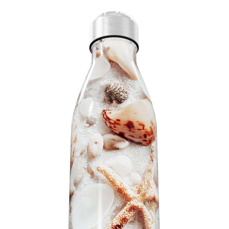 Garrafa Inox - Estampa Conchas e Estrelas