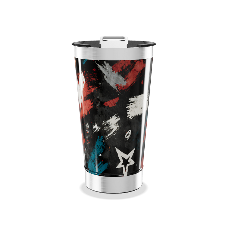 Copo Térmico - Arte Abstrata Colorida