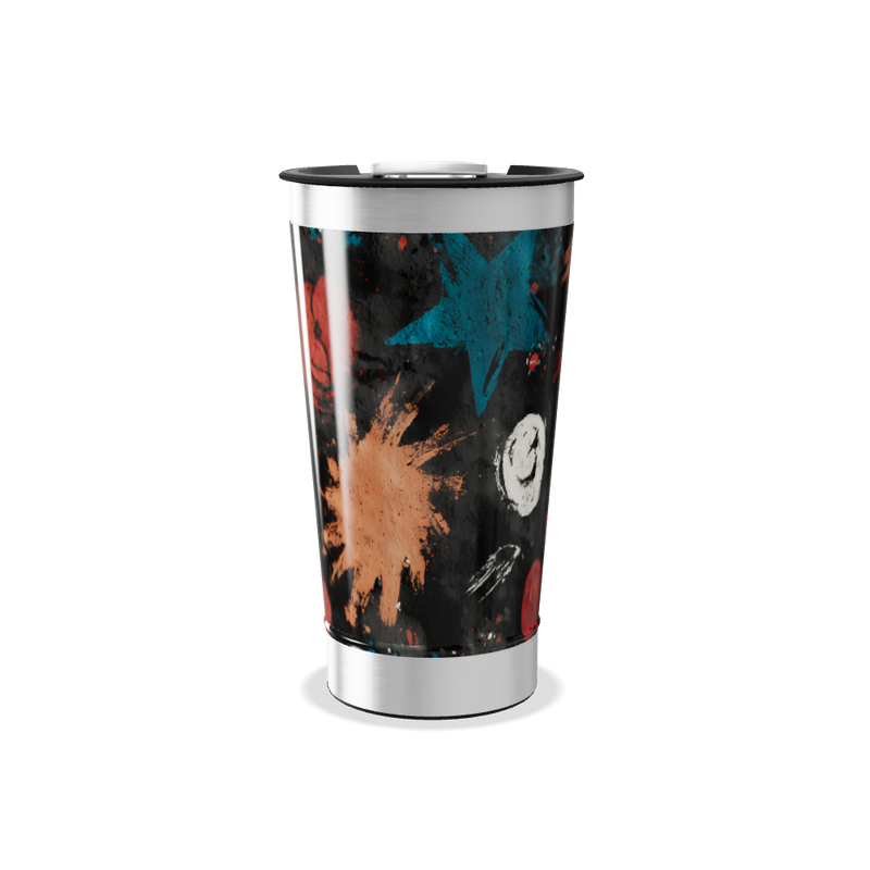 Copo Térmico - Arte Abstrata Colorida