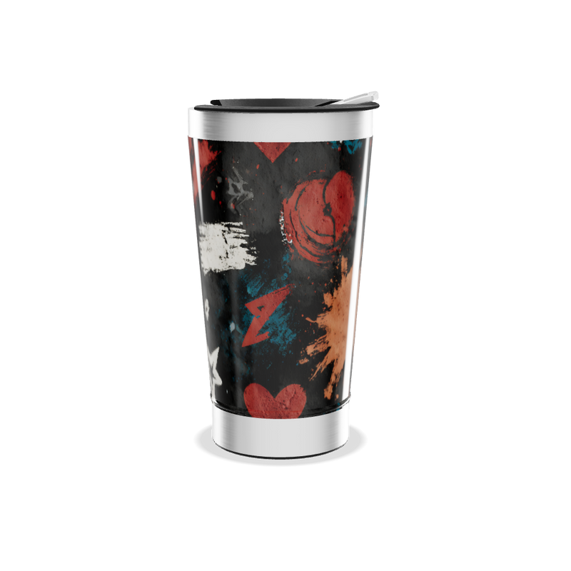 Copo Térmico - Arte Abstrata Colorida