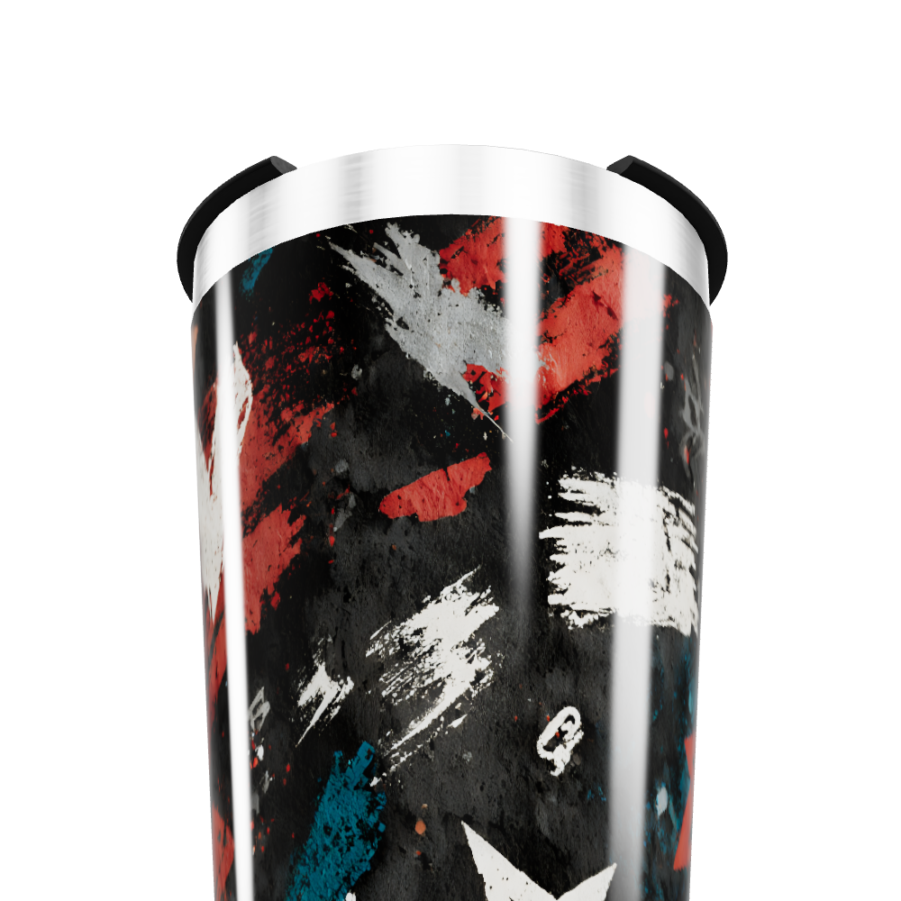 Copo Térmico - Arte Abstrata Colorida