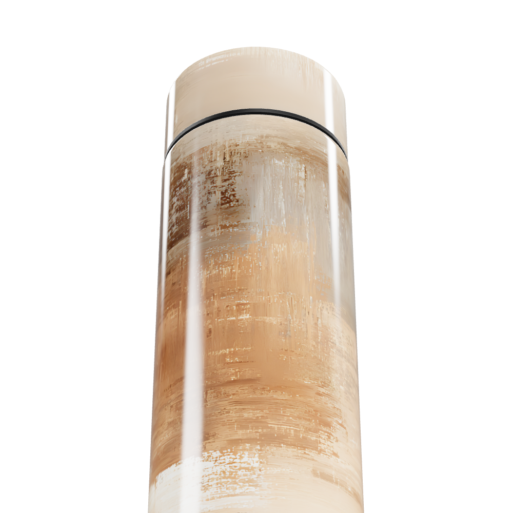 Garrafa Térmica Touch - Bege Estampa Abstrata