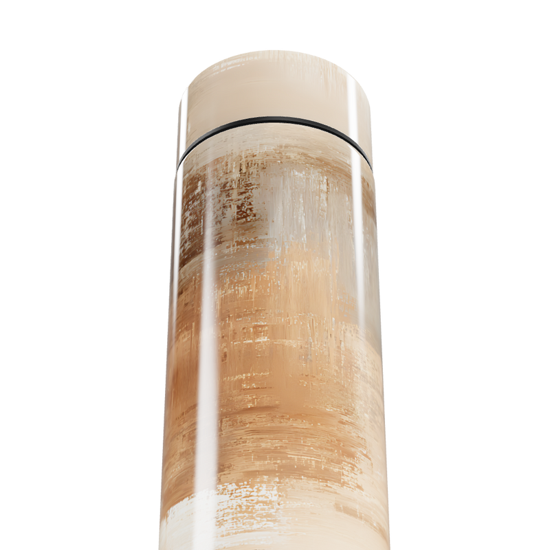 Garrafa Térmica Touch - Bege Estampa Abstrata