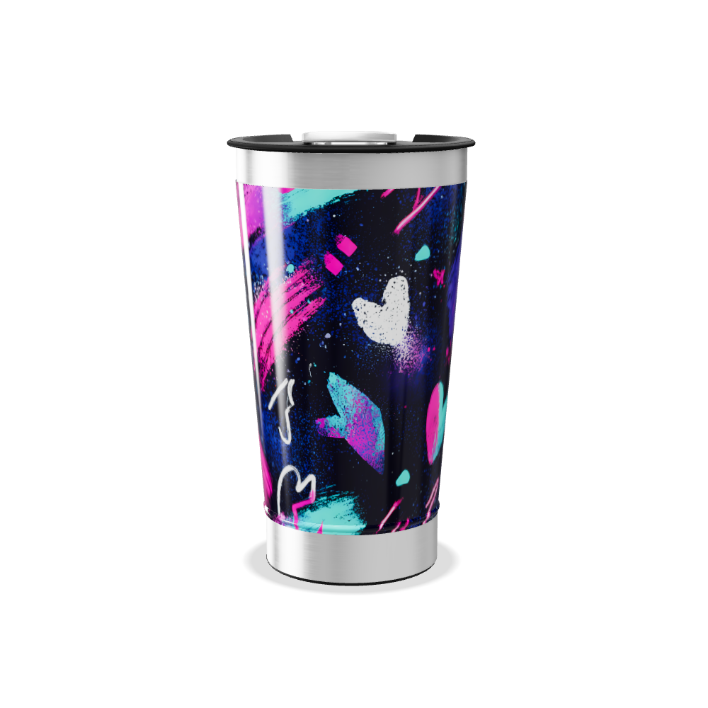 Copo Térmico - Arte Neon aço inox