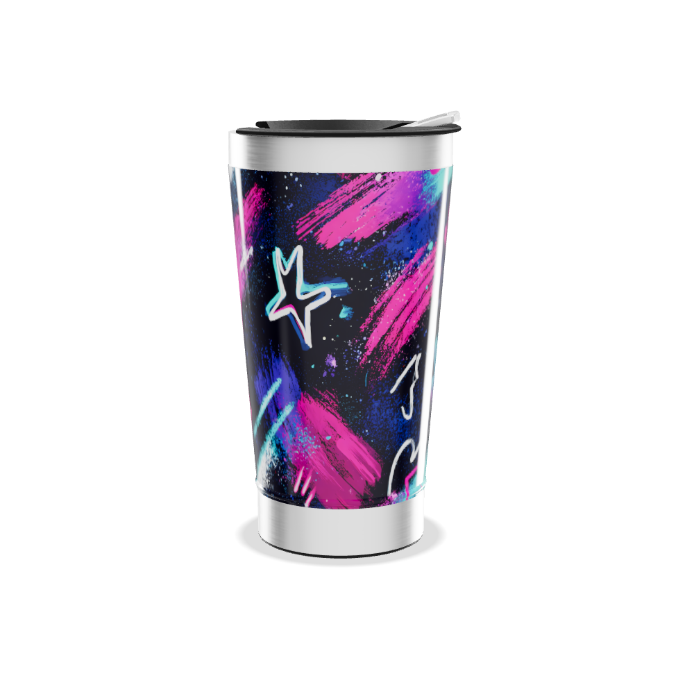 Copo Térmico - Arte Neon aço inox