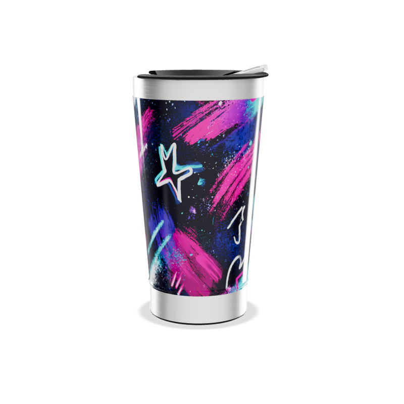 Copo Térmico - Arte Neon aço inox