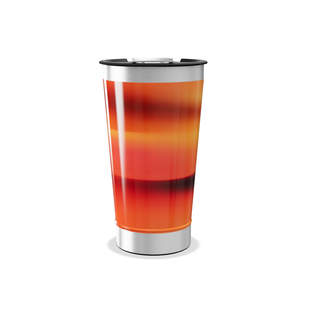 Copo Térmico - Aço Inox com Degradê Laranja