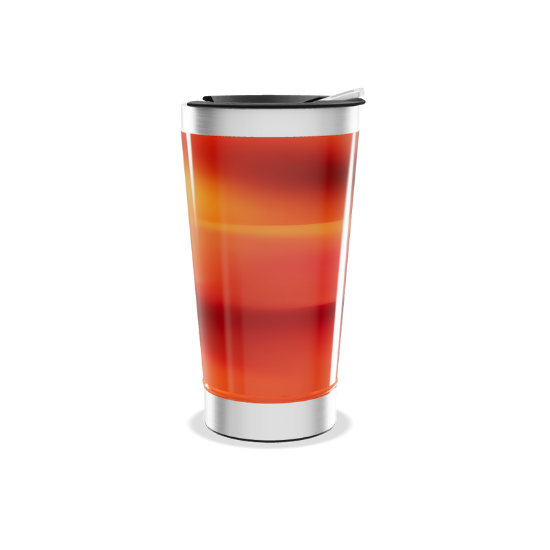 Copo Térmico - Aço Inox com Degradê Laranja