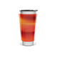 Copo Térmico - Aço Inox com Degradê Laranja