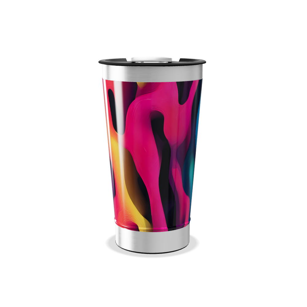 Copo Térmico - Estampa Colorida Abstrata