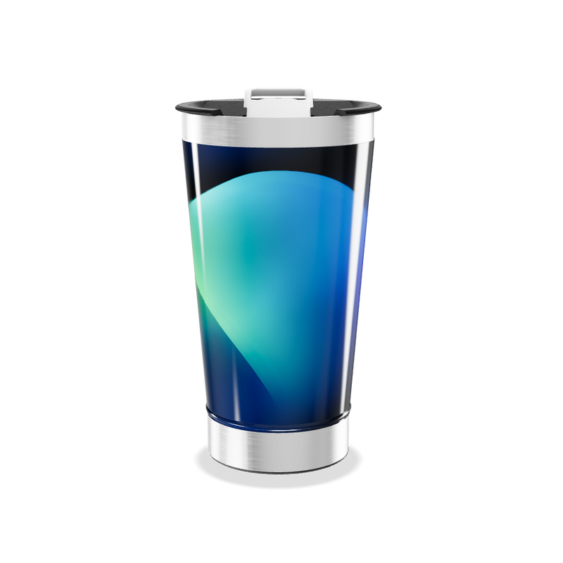 Copo Térmico - Azul Inox com Tampa