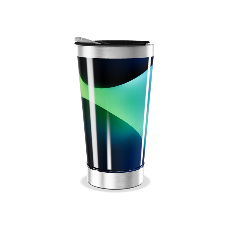 Copo Térmico - Azul Inox com Tampa