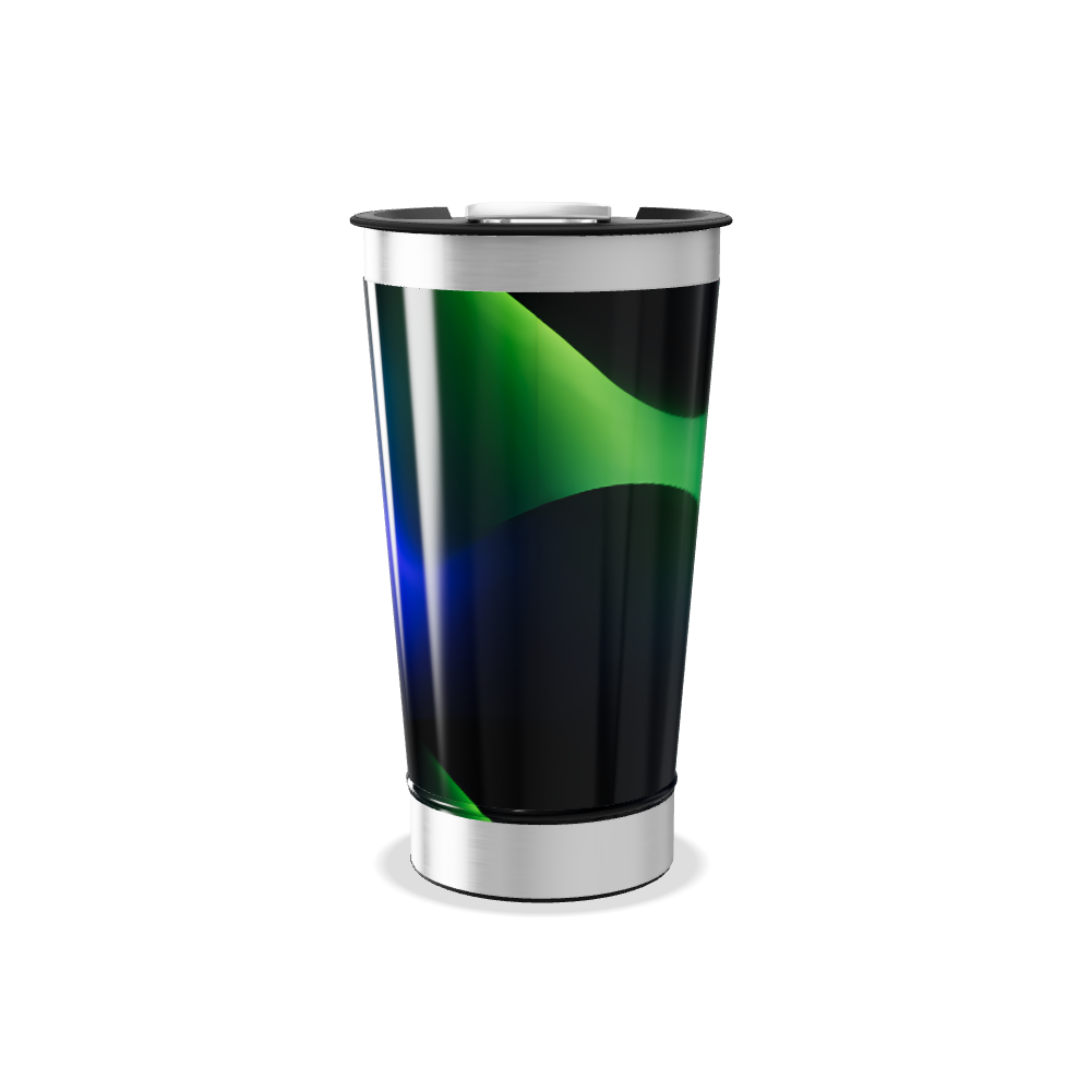 Copo Térmico - Azul Inox com Tampa