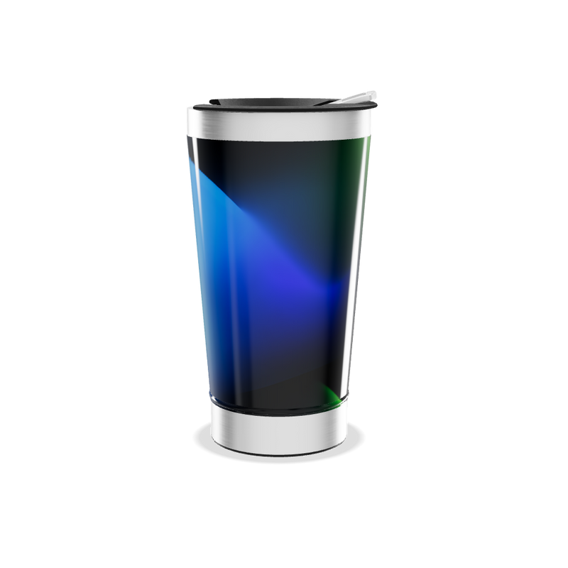 Copo Térmico - Azul Inox com Tampa