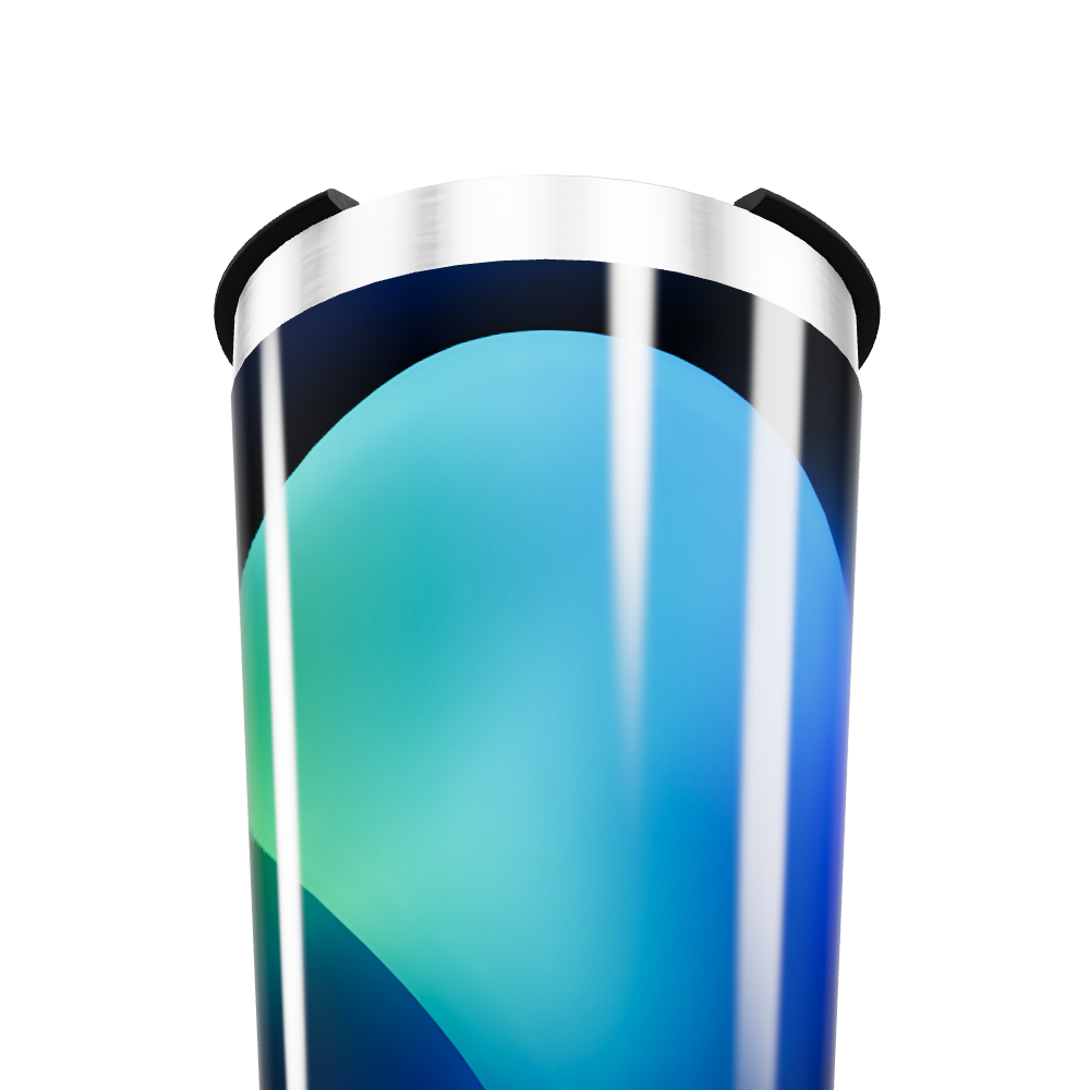 Copo Térmico - Azul Inox com Tampa