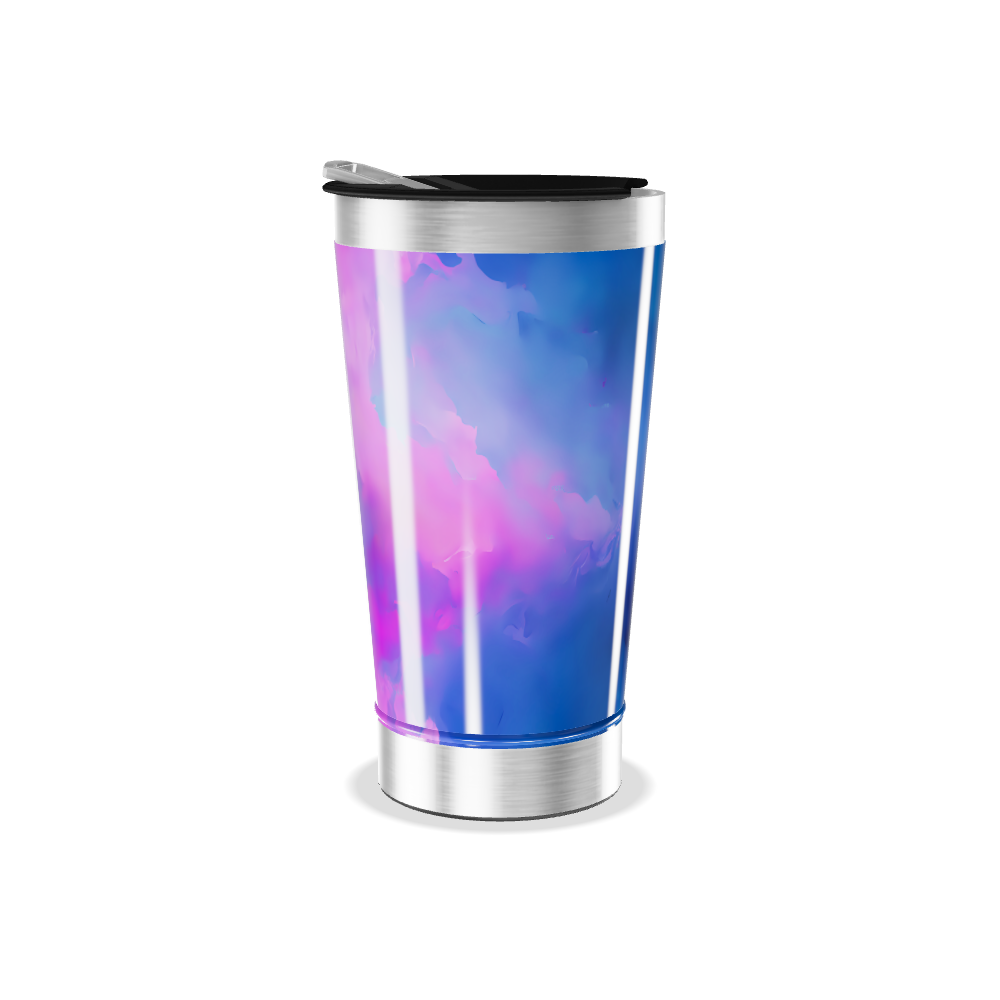 Copo Térmico - Azul degrade aço inox