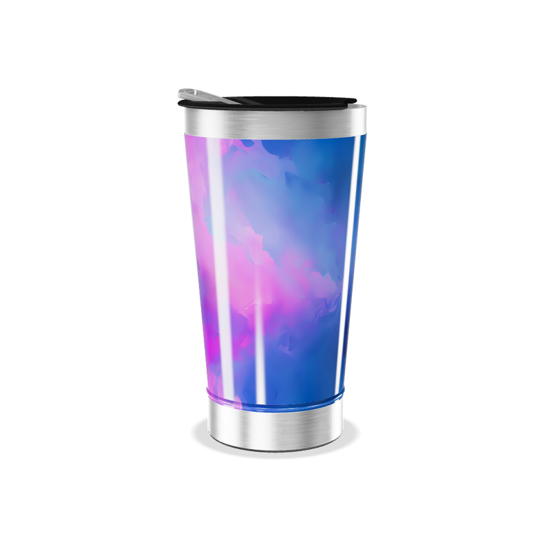 Copo Térmico - Azul degrade aço inox