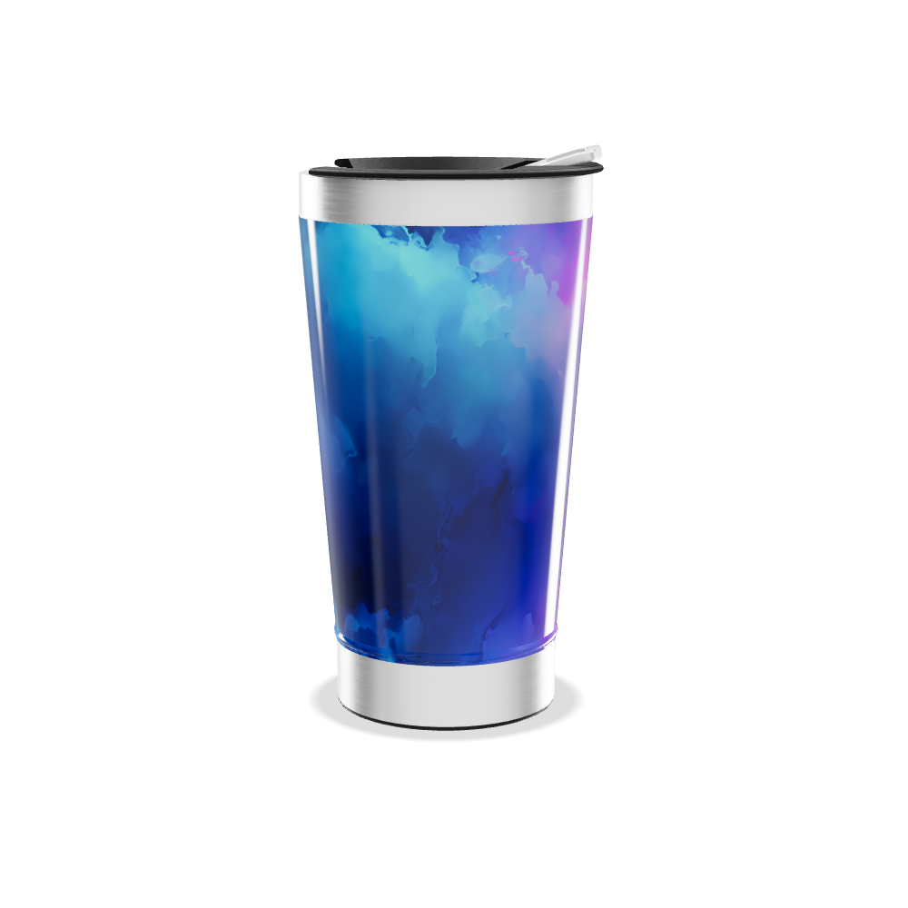 Copo Térmico - Azul degrade aço inox