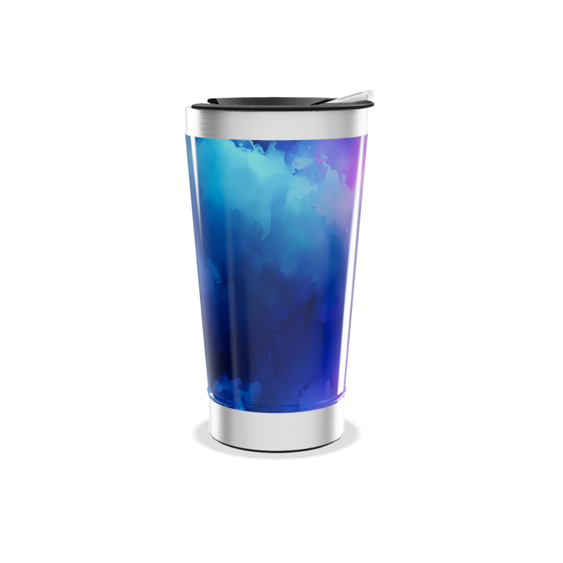 Copo Térmico - Azul degrade aço inox