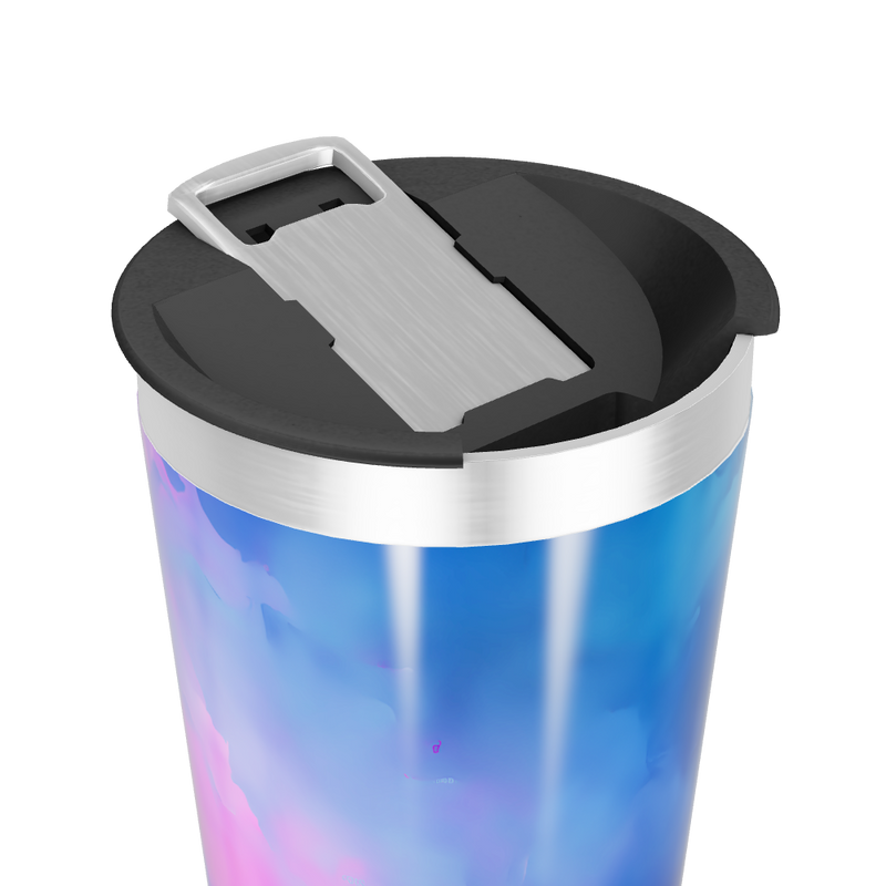 Copo Térmico - Azul degrade aço inox