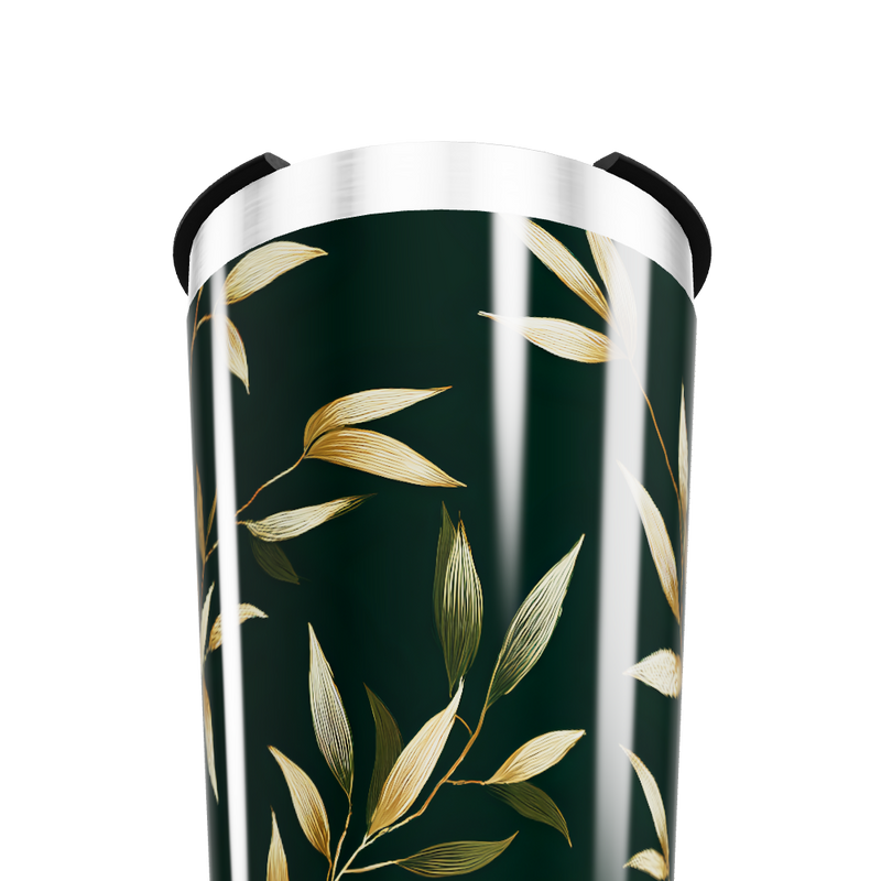 Copo Térmico - Folhas Douradas Aço Inox