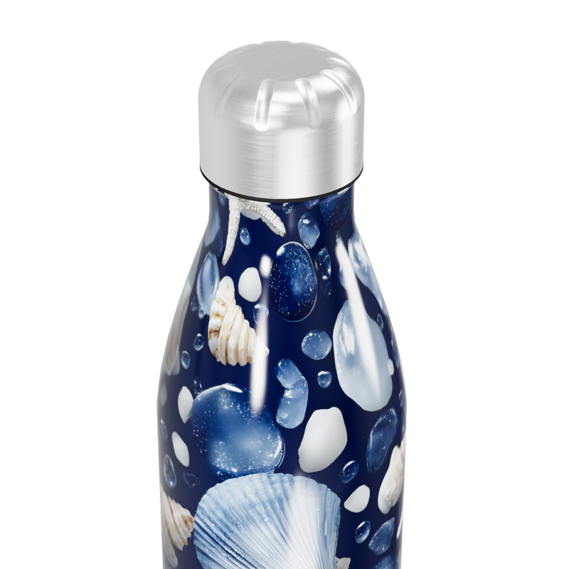 Garrafa Inox - Marinha com Conchas
