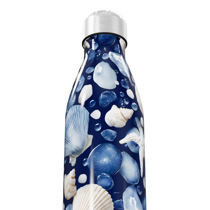Garrafa Inox - Marinha com Conchas